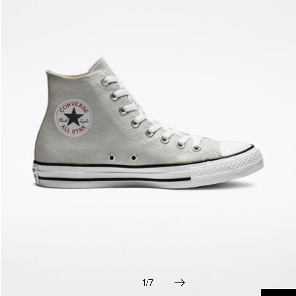 Light Gray Hightop Converse